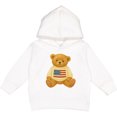 thumbnail image 2 of Inktastic Patriotic Bear with American Flag Sweater Toddler Hoodie, 2 of 4