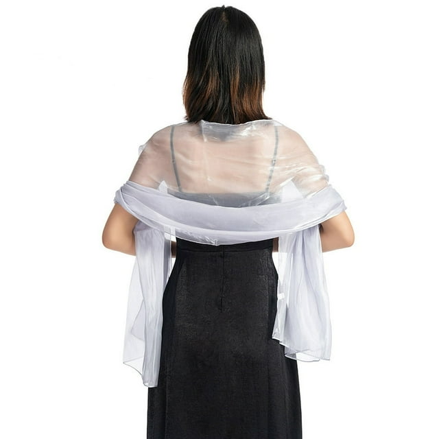 Châle Châle Enveloppe Mariage Femmes Foulard de Soirée Femmes Couleur Unie Accessoire de Robe de Fête
