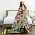 thumbnail image 5 of Kll Fleece Blanket Plush Throw Blanket Cute Dogs Collage,Soft Fuzzy Cozy Flannel Blanket For Couch Sofa Bed.(60"X50"), 5 of 9