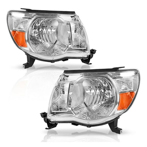 RVNI Clear/Chrome Headlights Assembly Fits For 2005-2011 Toyota Tacoma Left & Right