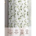 thumbnail image 6 of Sage Green Botanical Sheer Curtains 84 Inch Length 2 Panels Set, Retro Blossom Floral Wildflower Voile Window Treatment Rod Pocket Curtains Sheers Drapes for Bedroom/Living Room/Kitchen 52"x84"x2, 6 of 7