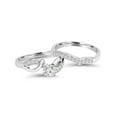 thumbnail image 3 of 3/4CT Diamond Engagement Wedding Ring Set 10K White Gold, 3 of 3