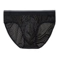 thumbnail image 2 of L-5X Plus Size Underwear for Men Big and Tall 3 Pack Lightweight Breathable Hollow-Out Mid Waisted Casual Color-Block Multipack Briefs, 2 of 8