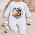 thumbnail image 2 of CAUYDY Newborn Boy Picture Outfit Baby Clothes Preemie Long Sleeve Bodysuit Fall Winter Infant Boys Pajamas Toddler Sleepers 6 9 12 18 Months Brown for Sizes 3-6 Months, 2 of 6