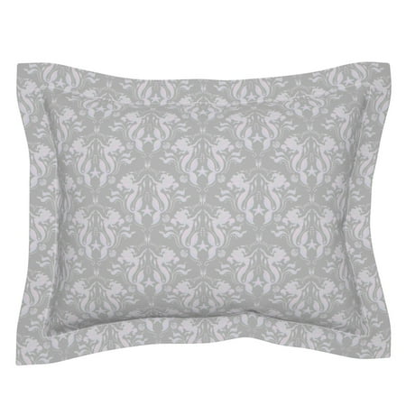 Mermaid Pearl Seaweed Nautical Nursery Fantasy Pillow Sham by Roostery