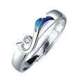 thumbnail image 1 of Anillo de un par de hombres y mujeres de plata de luz Senior Sense Design Ancient Couple Ring, 1 of 3