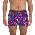 thumbnail image 1 of Honeii Retro 80s Style Print Mens Boxer Briefs Breathable,Boxer Brief for Men, Moisture-Wicking Underwear-X-Large, 1 of 5