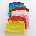 thumbnail image 7 of KAUOD Kids Crew Neck Knit Sweater Plain Loose Soft Pullover Sweater Boys Girls Cute Lined Tops Fall Casual Sweatshirts, 7 of 7