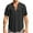 A-Black72, variant on Men's Short-Sleeve Lace-Up Mandarin Collar Shirt Ruched Casual Boho Top Stylish Daily Festival Vacation Wear