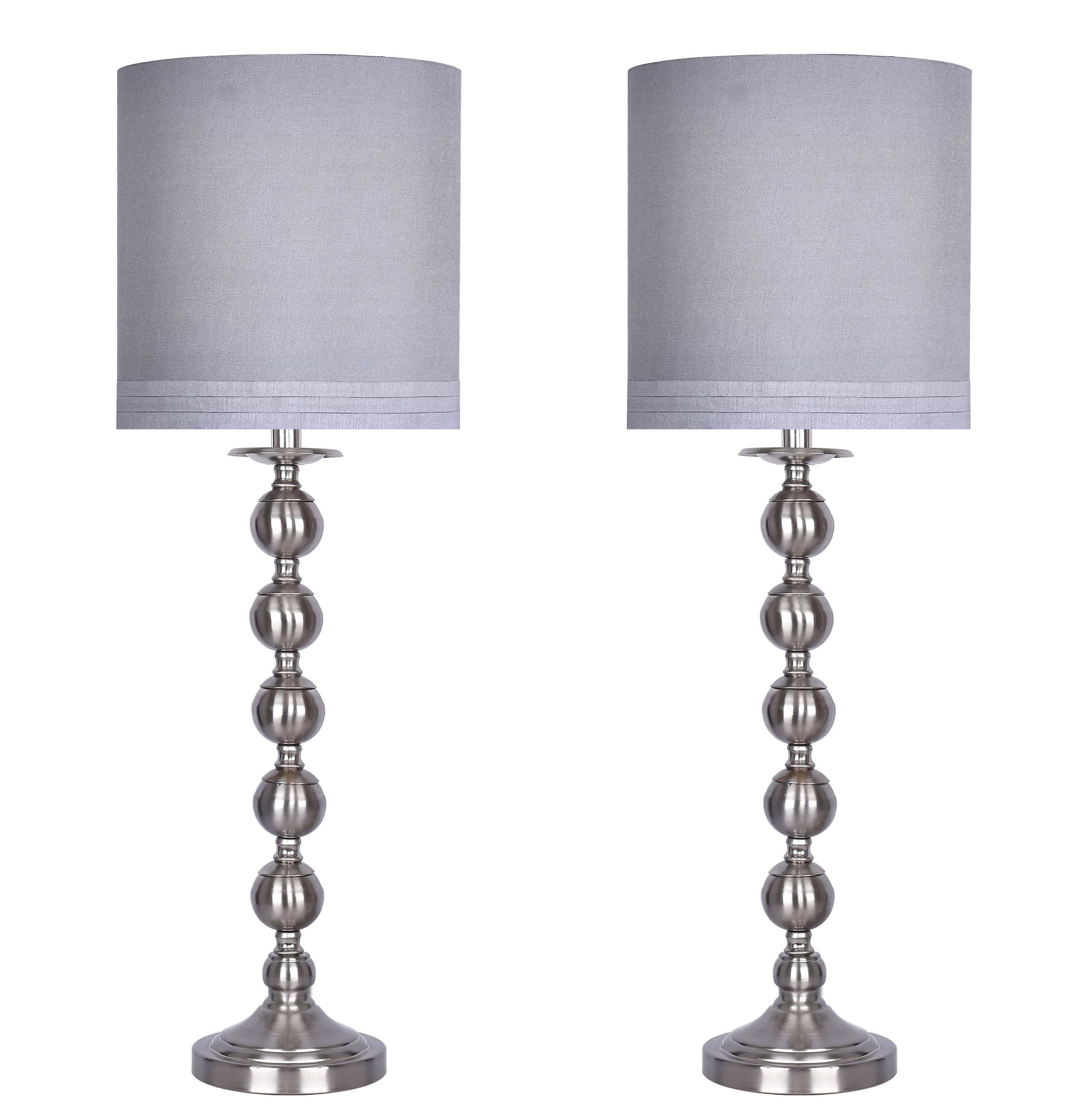 Grandview Gallery 31.5" Brushed Nickel Metal Table Lamp ...