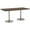 Studio Teak, Silver Base, variant on KFI Studios Mode 3' x 8' Counter Height Dining Table, River Cherry, Silver Base