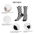 thumbnail image 5 of Athletic Socks Race Waving Checkered Flag Sport Running Calf Socks Crew Socks for Men Women, 5 of 7