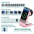 thumbnail image 6 of 3 in 1 Wireless Charging Station, MagSafe Power Bank 5000mAh for iPhone 16,  15 & Apple Watch, 6 of 7