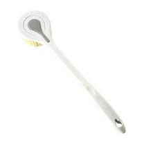 Back Brush Long Handle for Shower - Back Scrubber Use with Soft, Stiff Bristle and Exfoliating Brush Head, Bath Washer Body Scrub Brushes for Use in Shower for Men, Women, Elderly 14.9"