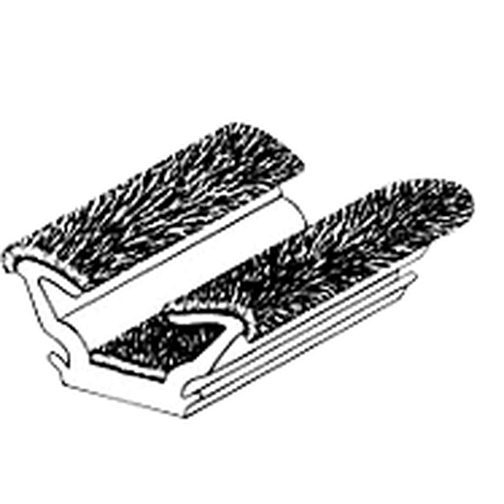 CRL AS134096 96" Flexible Flocked Rubber Glass Run Channel Walmart