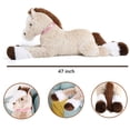 thumbnail image 3 of Peluche con forma de caballo gigante Tezituor, 140 cm, con cojín para abrazar, 3 of 5