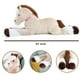 thumbnail image 3 of Peluche con forma de caballo gigante Tezituor, 140 cm, con cojín para abrazar, 3 of 5