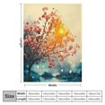 thumbnail image 4 of Fenyluxe Flowers Throw Blanket Cozy Flannel All Seasons Sofa Couch Outdoor Travel Blanket Excellent Hand Feel Lightweight Anti-Wrinkle 60x80in, 4 of 6