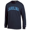 thumbnail image 2 of Men's Champion  Navy North Carolina Tar Heels Basic Arch Long Sleeve T-Shirt, 2 of 3