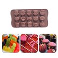 thumbnail image 4 of Injueey Molde de pastel de 15 rejillas de animales de dibujos animados molde de Chocolate DIY Fondant galleta postre hornear moldes de Herramientas y accesorios para hornear TYPE1, 4 of 6