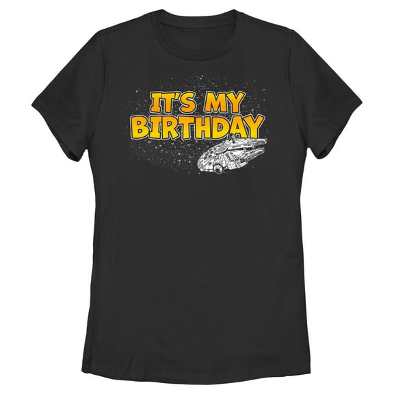 Women's Star Wars Millennium Falcon It's My Birthday  Graphic T-Shirt