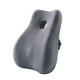 thumbnail image 2 of Cojín de apoyo para la espalda para silla de oficina y coche, almohada para aliviar la espalda baja gris, 2 of 9