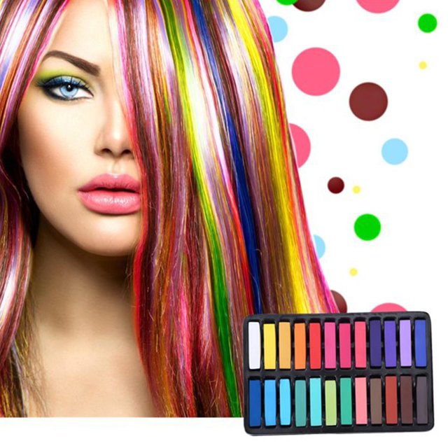 Tiza de pelo de caballo Lavable Fácil de colorear Diy Color Pen Seguro para el cabello No tóxico / 12pcs / kaili Sencillez