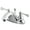 Polished Chrome, variant on Kingston Brass GKB7641BL 4 in. Centerset Bathroom Faucet, Polished Chrome