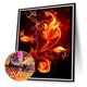 thumbnail image 2 of Diamond Drill Flame Flower 5D Kits de pintura DIY Decoración de pared redonda completa (B5484) Hugtrwg Para estrenar, 2 of 9