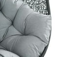 thumbnail image 6 of Modway Hide Sunbrella® Fabric Swing Outdoor Patio Lounge Chair Without Stand in Gray Gray, 6 of 6