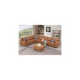 thumbnail image 2 of Devion Furniture Shelaine Artificial Leather Modular Sectional With Ottoman - Beige, 2 of 5