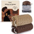 thumbnail image 1 of Esponja de baño CORATED African Net Loofah exfoliante, 2 piezas, 1 of 9