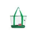 thumbnail image 1 of Expersion Clear Plastic American Flag Tote Bag (Green), 1 of 5