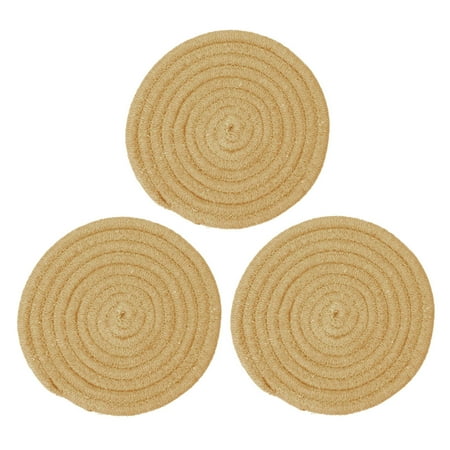 3pcs Coaster Cup Mats Holder Place Mat Coasters Potholders 7 Inch