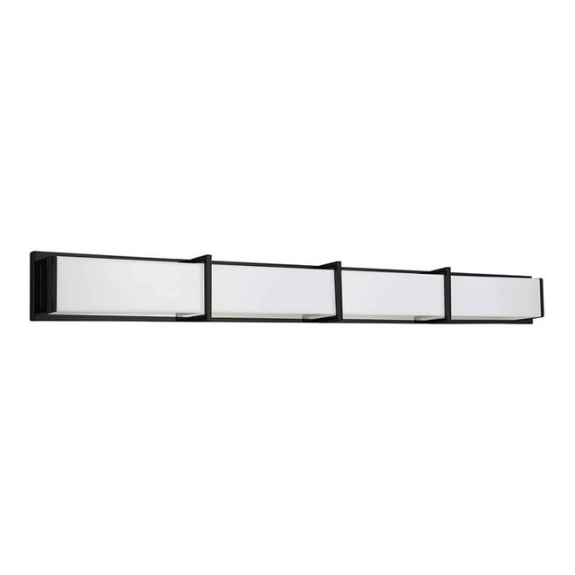 Dainolite Winston 1-Light 72W Moderne Lumière de Vanité en Métal Noir Mat