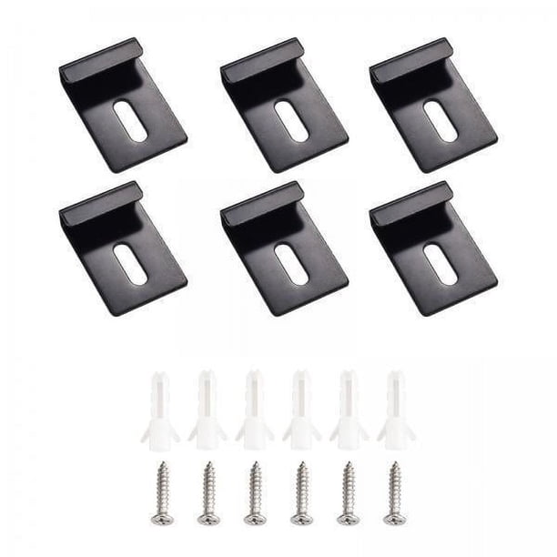 Clips para soporte de espejo,Clips para espejo Clips para colgar espejos de metal Hotel,Clips para soporte de espejo Soportes para espejo pesados,Accesorios para colgar espejos Tornillos para