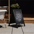 thumbnail image 2 of Flash Furniture Canterbury 30x20" A-Frame Wood Magnetic Chalkboard in Black, 2 of 7