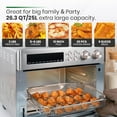thumbnail image 4 of Restored VAL CUCINA Infrared Heating Air Fryer Toaster Oven, Extra Large Countertop Convection Oven 10-in-1 Combo, 6-Slice Toast, Enamel Baking Pan Easy Clean with Recipe Book, 4 of 8