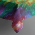 thumbnail image 3 of Colorful Radial Tie Dye Pattern Rectangle Tablecloth 60"x84",Waterproof Polyester Rectangle Table Cloth, Wipeable Spillproof Polyester Tablecloth for Dining, Camping, Indoor and Outdoor, 3 of 5