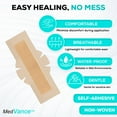 thumbnail image 5 of MedVanceTM Silicone - Bordered Silicone Adhesive Foam Dressing, Post Elbow, Shoulder Knee Surgery, (4"x12" w/Wings), 5 of 6