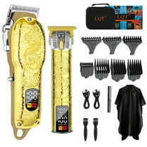 LQT Rechargeable Hair Clipper For Men - Cordless Trimmer, Professional Barber Haircutting Tool, 2 in 1 Hair Clipper Set