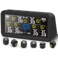 thumbnail image 1 of Sistema de monitoreo de presión de neumáticos TPMS de 6 ruedas con pantalla LCD de 4 pulgadas, 1 of 7