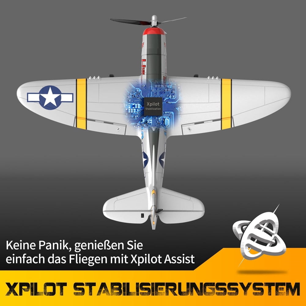 VOLANTEX P47 Thunderbolt RC Plane 2.4G 4CH Fighter Remote Control RTF Aerobatic Aircraft Model Toys