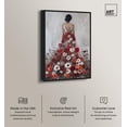 thumbnail image 2 of Rose Blossom Couture Canvas Ebony Portrait Art by Art Remedy, Black Frame, 30" x 45", 2 of 7