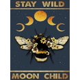 thumbnail image 1 of 30x40 cm 5D DIY Pintura de Diamante Completa, Animal Abeja Luna, DIY Diamante Diamante de imitación Lienzo Pintura de Punto de Cruz por número para decoración de Pared Adultos niños, 1 of 5