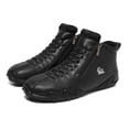 thumbnail image 7 of Men's Casual High Top high boots Leather Outdoor Walking Sneakers -on Lightweight Non- Waterproof Driving Chukka Boots, 7 of 7