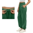 thumbnail image 2 of FYDUU Women's Casual Pants High Waisted Sweatpants Loose Fit Athletic Sweatpants With Pockets Drawstring Elastic Waist Baggy Sweat Pants Stylish Joggers, 2 of 9