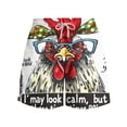 thumbnail image 4 of Dovford Mens Rooster Graphic Shorts Casual Streetwear Cool Basketball Shorts Running Workout Shorts with Pockets Drawstring Waist, 4 of 6