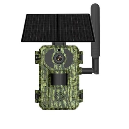 4G 2K 4MP PIR Motion Activated 0.2s Trigger Time Night Vision IP66 Hunting Trail Wildlife Battery Solar Camera