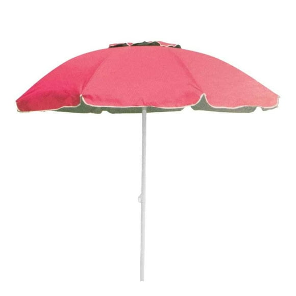 Sombrilla para Playa Mainstays con Diámetro de 2.4 m Color Rosa